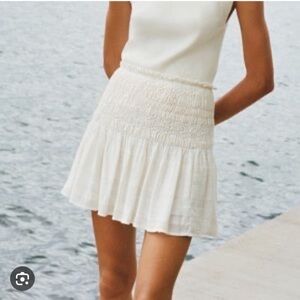 Zara Urban Outfitters Stretchy Soft Cotton Smock Skirt Bloggers Sold Out S/M